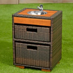 Environments® Outdoor Wicker Sink