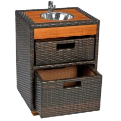 Environments® Outdoor Wicker Sink