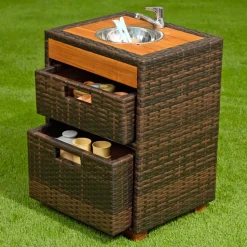 Environments® Outdoor Wicker Sink