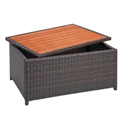 Environments® Outdoor Wicker Storage Table - 13.5
