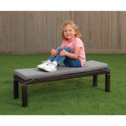 Environments® Outdoor Wicker Bench (Preschool Height)