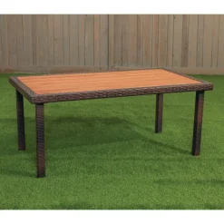 Environments® Outdoor Wicker Dining Table (Preschool Height)
