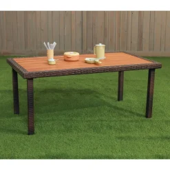 Environments® Outdoor Wicker Dining Table (Preschool Height)