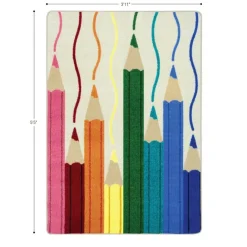 Environments® Pencil Brights Rug 3’11