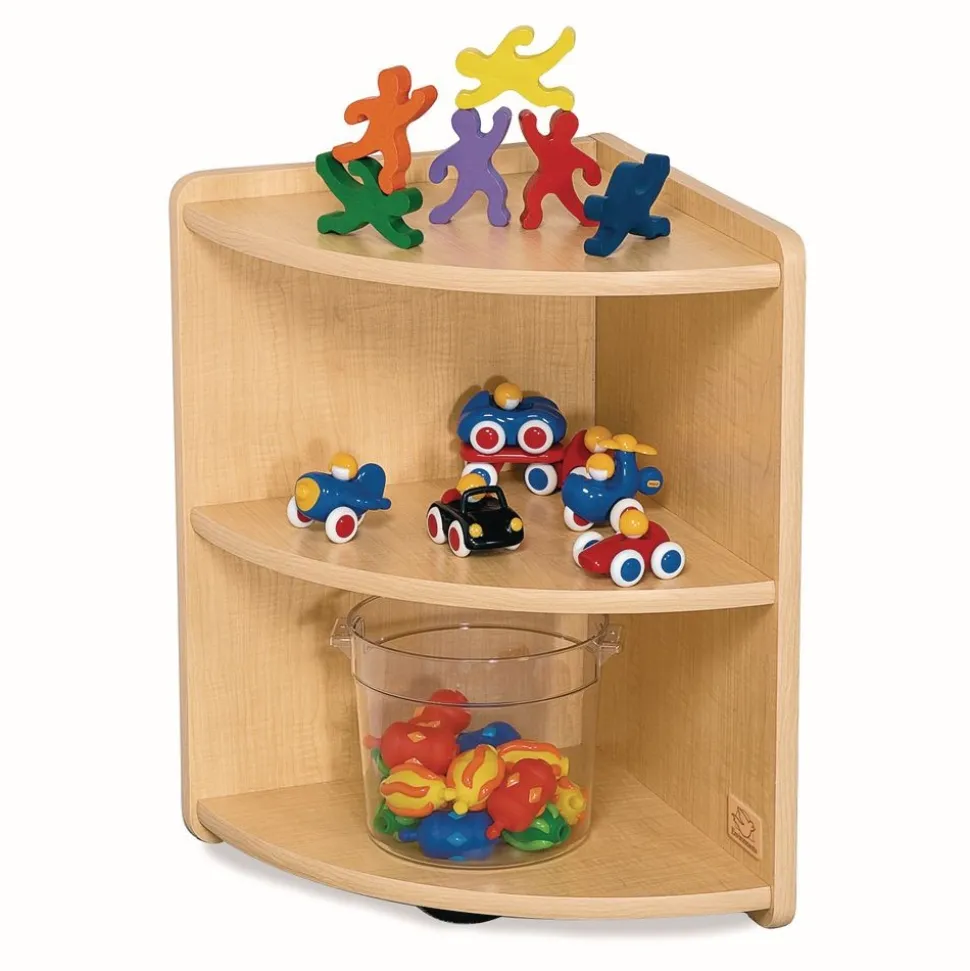 Environments® 24" Quarter Curve Shelf, Maple Laminate