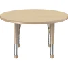 Environments® 36" Round Activity Table with Adjustable Chunky Legs - Maple/Maple