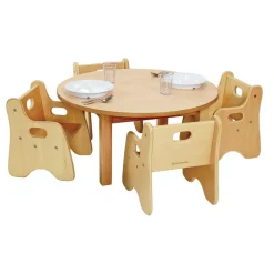 Environments® Round Table 30" Dia., 16"h with 4 Chairs, 8"H