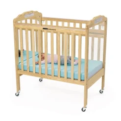 Environments® Safe-T-Side® Clear View/Mirror Crib with Mattress