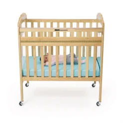 Environments® Safe-T-Side® Clear View/Mirror Crib with Mattress