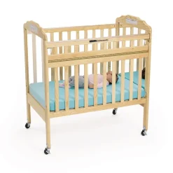 Environments® Safe-T-Side® Clear View/Mirror Crib with Mattress