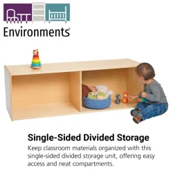 Environments® Single Side Divided Storage - Assembled
