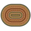 Environments® Small EarthTextures™ Braid Carpet - 4' 5" x 5' 10" Oval