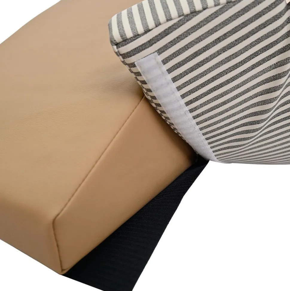 Environments® SoftStages® Modern Comfort Corner Climber - Almond, Black and Black Stripe