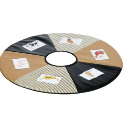 Environments® SoftStages® Modern Comfort See Me Mat - Almond/Black/Black Stripe