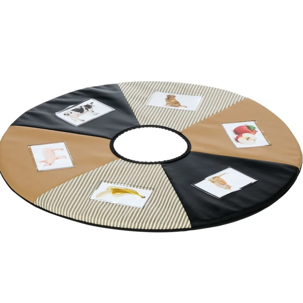 Environments® SoftStages® Modern Comfort See Me Mat - Almond/Black/Black Stripe