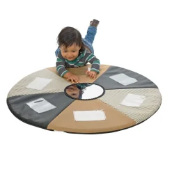 Environments® SoftStages® Modern Comfort See Me Mat - Almond/Black/Black Stripe