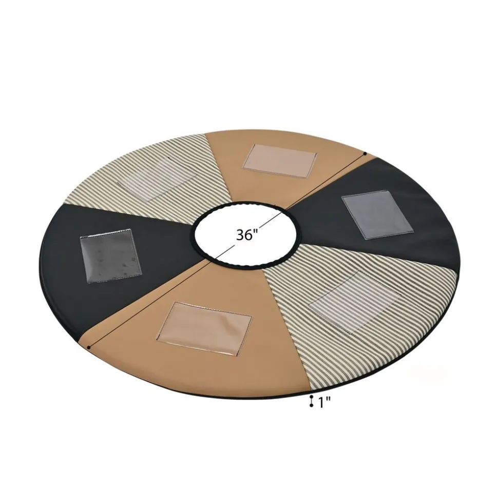 Environments® SoftStages® Modern Comfort See Me Mat - Almond/Black/Black Stripe