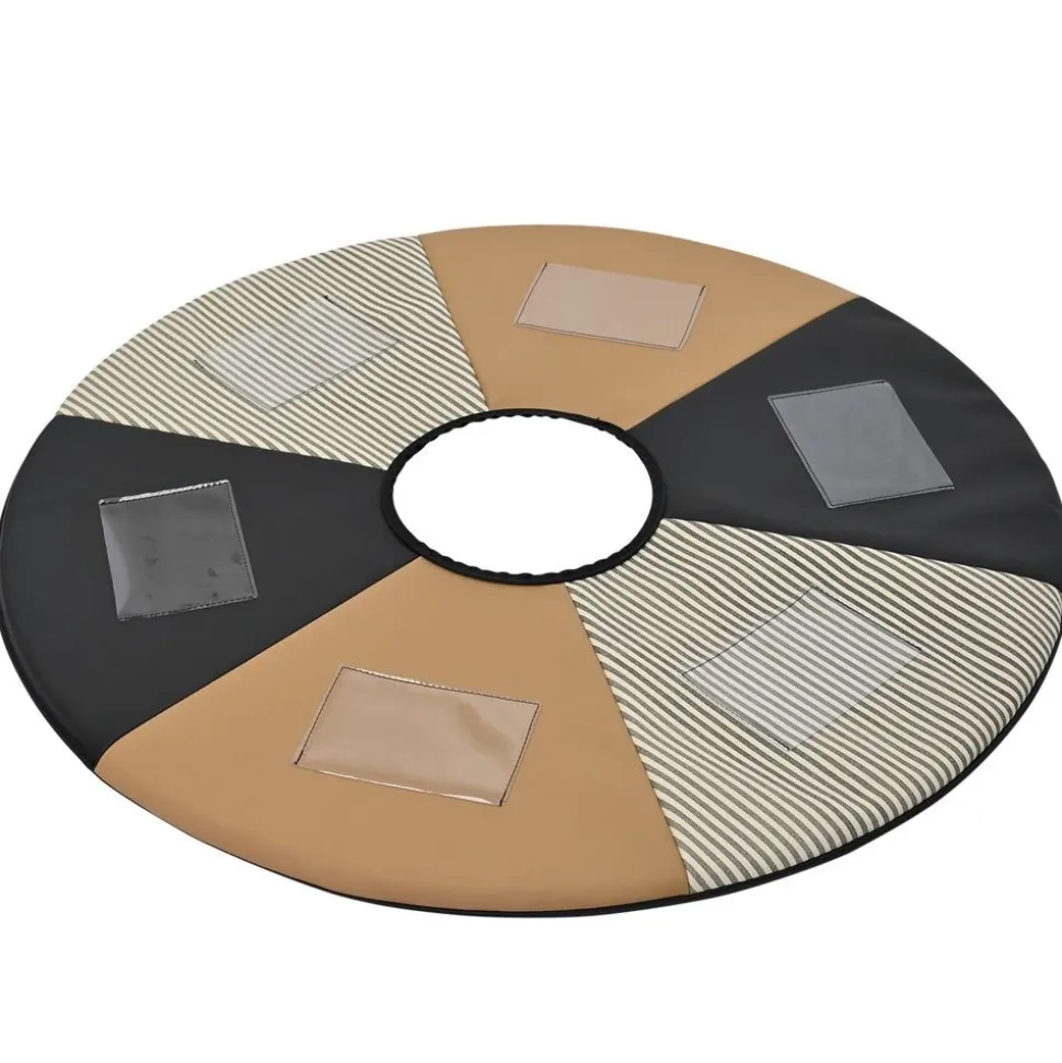 Environments® SoftStages® Modern Comfort See Me Mat - Almond/Black/Black Stripe