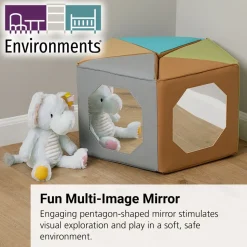 Environments® SoftStages® Natural Multi-Image Mirror Pentagon