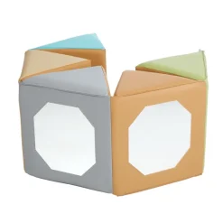 Environments® SoftStages® Natural Multi-Image Mirror Pentagon