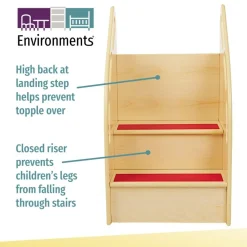 Environments® Step-Up Wood Toddler Stairs & Toddler Tower