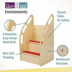 Environments® Step-Up Wood Toddler Stairs & Toddler Tower