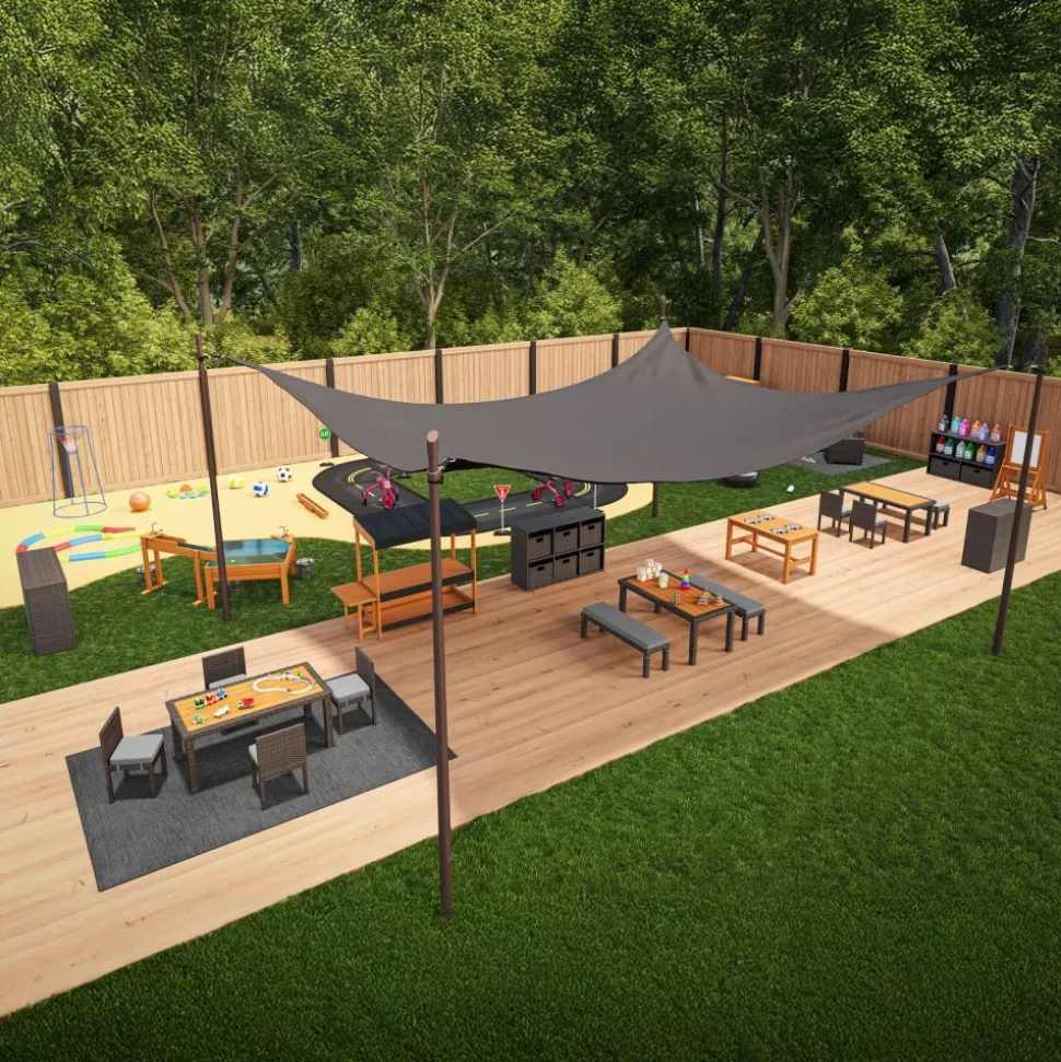Environments® TerraTough™ Outdoor Rectangle Shade Canopy - 16 ft x 20 ft