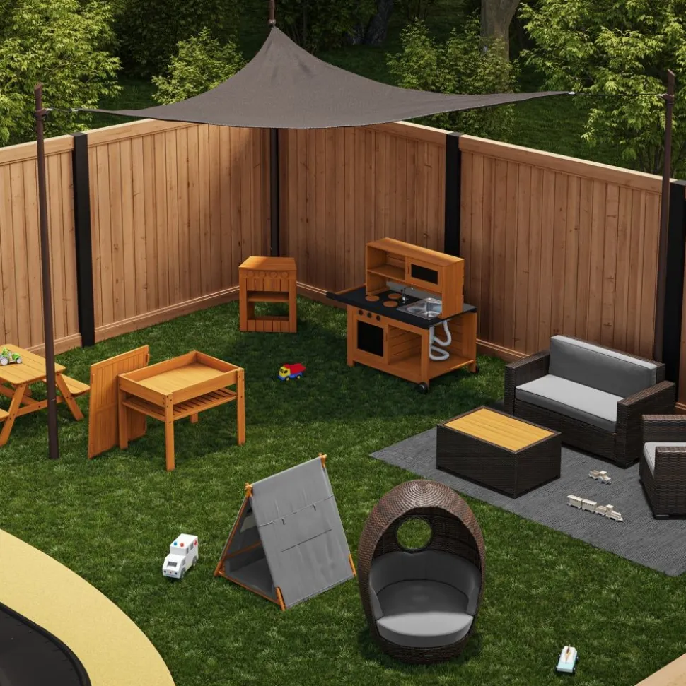 Environments® TerraTough™ Outdoor Triangle Shade Canopy - 12 ft x 12 ft x 12 ft