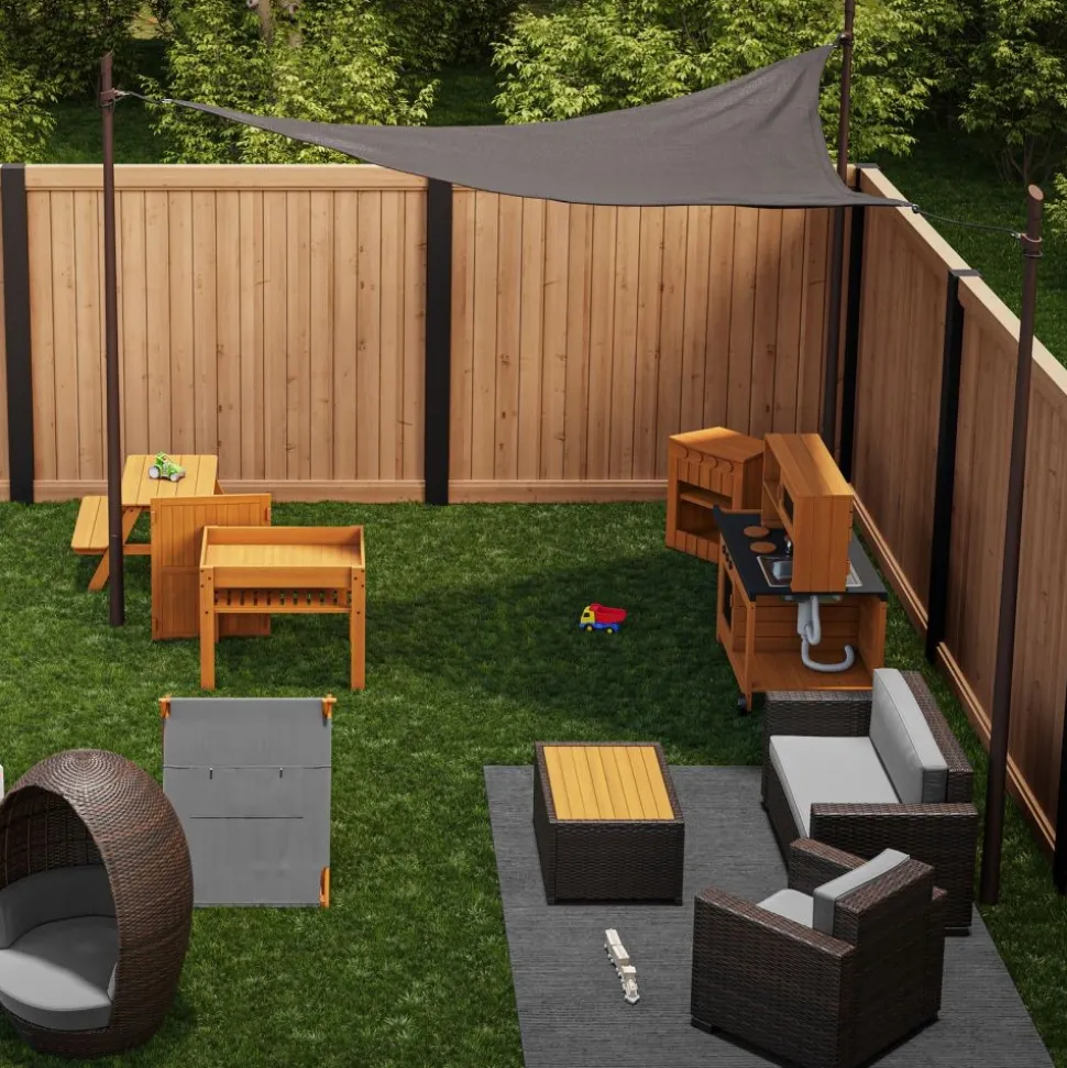 Environments® TerraTough™ Outdoor Triangle Shade Canopy - 12 ft x 12 ft x 12 ft