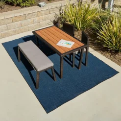 Environments® Tides Indoor/Outdoor Carpet 7'6" x 12' - Deep Sea