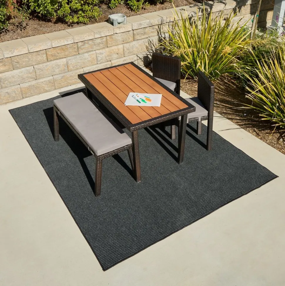 Environments® Tides Indoor/Outdoor Carpet 6' x 9' - Stormy Sea