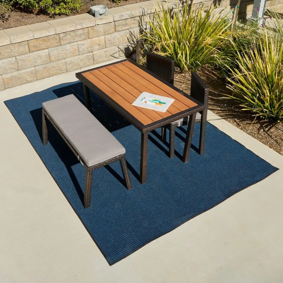 Environments® Tides Indoor/Outdoor Carpet 4' x 6' - Deep Sea
