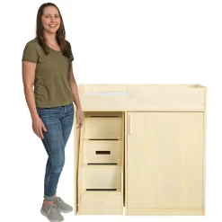 Environments® Toddler Changing Table with Stairs - Assembled