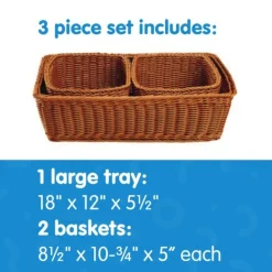 Environments® Washable Tray & Storage Baskets