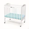 Environments® White Compact Adjustable Clear View Crib with Mattress