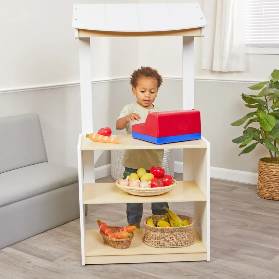 Environments® White Toddler Market Stand - Ready to Assemble