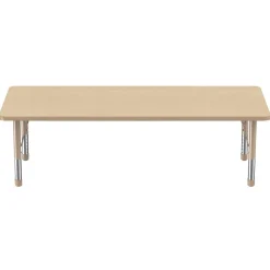 Environments® 30" x 72" Rectangle Activity Table with Adjustable Chunky Legs - Maple/Maple