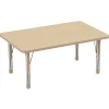 Environments® 30" x 48" Rectangle Table with Adjustable Chunky Legs - Maple/Maple