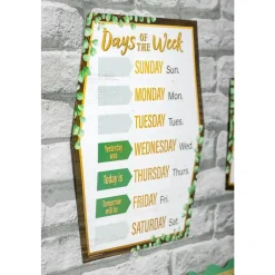 Eucalyptus Calendar Bulletin Board - 91 Pieces