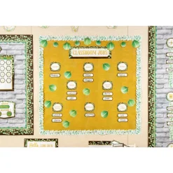 Eucalyptus Classroom Jobs Mini Bulletin Board - 49 Pieces