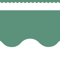 Eucalyptus Green Scalloped Border Trim - 12 pieces