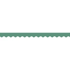 Eucalyptus Green Scalloped Border Trim - 12 pieces