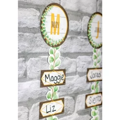 Eucalyptus Happy Birthday Bulletin Board - 70 Pieces