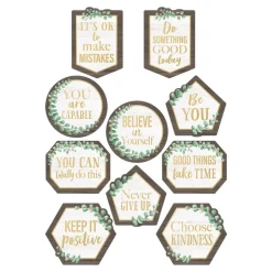 Eucalyptus Positive Sayings Accents - Set of 30