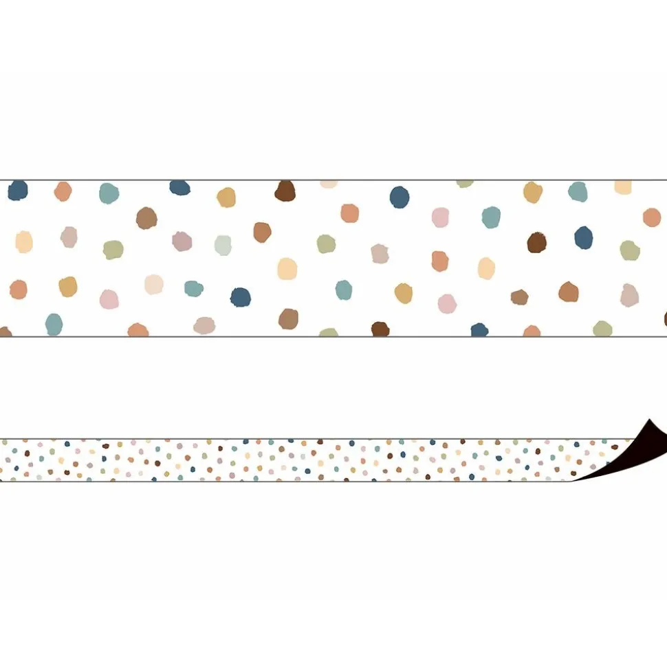 Everyone is Welcome Painted Dots Magnetic Border