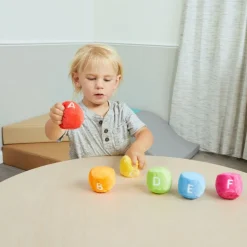 Excellerations® ABC Sorting Balls with Boxes - 26 Plush Balls and 6 Soft Boxes