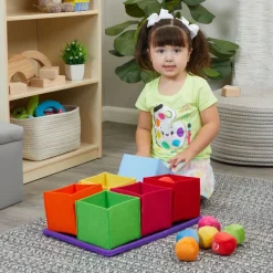 Excellerations® ABC Sorting Balls with Boxes - 26 Plush Balls and 6 Soft Boxes