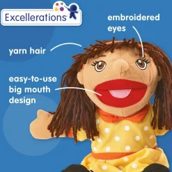Excellerations® African American Girl & Boy Puppet Pair