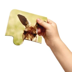 Excellerations® Animal Families Around the World Wooden Puzzles and Posters Set of 9