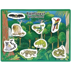 Excellerations® Animals in Their Habitats - 6 Boards, 48 Pieces